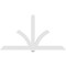 Ekena Millwork Redmond Architectural Grade PVC Gable Bracket, 108"W x 58 1/2"H x 2"D x 6"F, 13/12 Pitch GBP108X59X0206RED00 - alternate 4